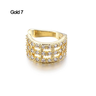 1 gab Helix Cartilage Conch viltus pīrsingu rotaslietas sievietēm vīriešiem regulējamas Cz auss aproces bez pīrsinga gliemežnīcas manžetes auskars