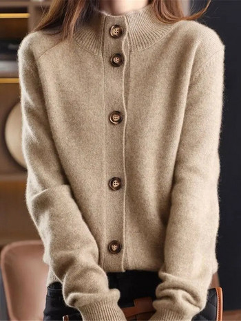 Μόδα φθινοπώρου Κορεάτικο κασμίρ πουλόβερ Vintage πουλόβερ Ζακέτα για γυναίκες Χειμώνας 2022 Trend Πολυτελή πλεκτά μπλουζάκια Ζακέτες γυναίκα