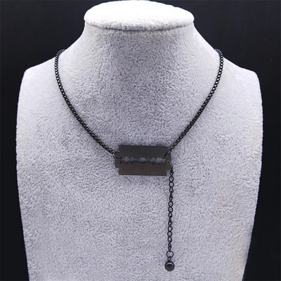 Rehvid Jalgrattad roostevabast terasest pika ketiga kaelakeed naiste/meeste musta värvi jalgratta kaelakeed ehted krae hombre bicicleta N2653S1