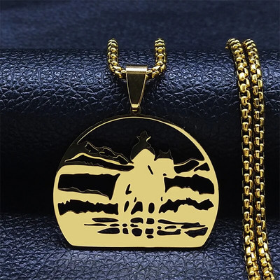 Rehvid Jalgrattad roostevabast terasest pika ketiga kaelakeed naiste/meeste musta värvi jalgratta kaelakeed ehted krae hombre bicicleta N2653S1