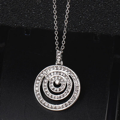 Skysuk elegants, sudraba pārklājums, zils kristāls, kalnu strasts, Evil Eye kulonu kaklarota ķēde, šarms modes sieviešu rotaslietas dzimšanas dienas dāvanas