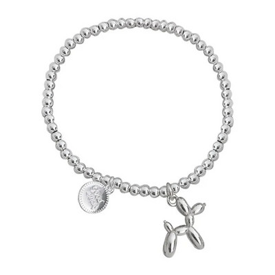 Γυναικείο βραχιόλι Δημιουργικό χαριτωμένο μπαλόνι βραχιόλια σκύλου Χάντρες αλυσίδα Γυναικεία κοσμήματα Γλυκά ζευγάρια Μόδα ελαστικό σχοινί μεταλλικό περιβραχιόνιο