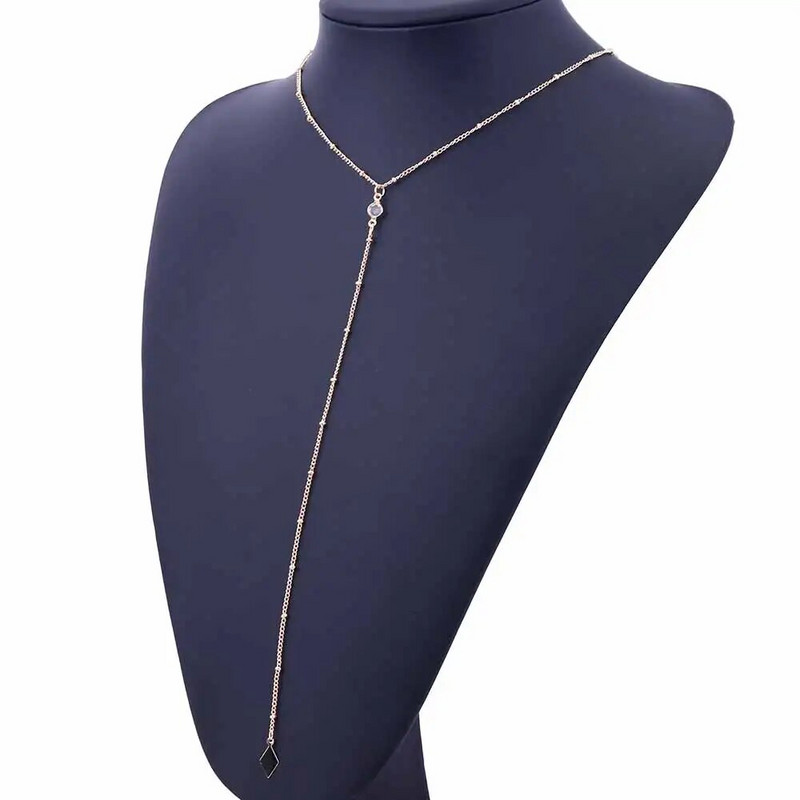 Bls-miracle Bohēmijas garas kulonu kaklarotas sievietēm Vintage zelta krāsas krelles Crystal Choker kulonu kaklarota paziņojums rotaslietas