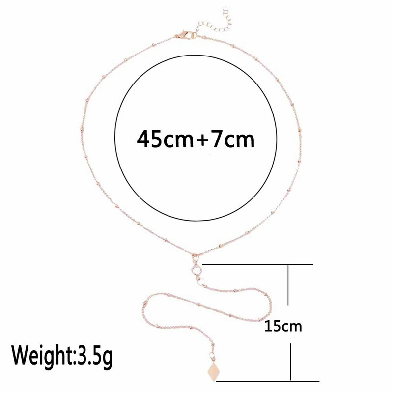 Bls-miracle Bohēmijas garas kulonu kaklarotas sievietēm Vintage zelta krāsas krelles Crystal Choker kulonu kaklarota paziņojums rotaslietas