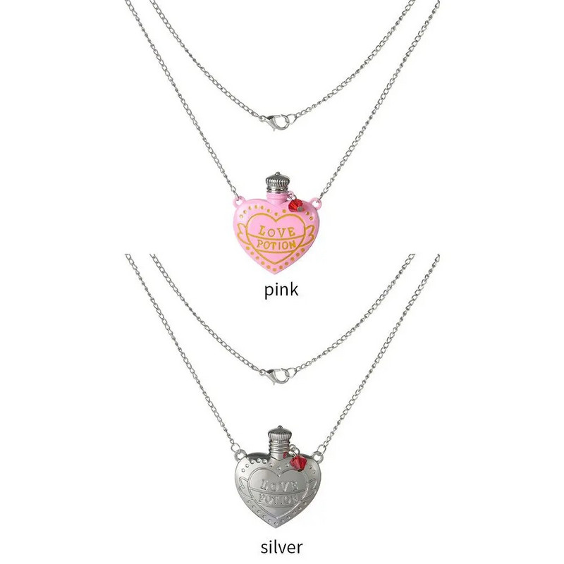 Love Potion trīsdimensiju hiphopa stils sievietēm garās ķēdes modes rotaslietas džempera kulonu kaklarota