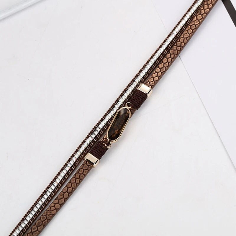 Modes ādas rokassprādzes sievietēm Rhinestone Charm Sieviešu Boho daudzslāņu plata ietīšanas rokassprādze Sieviešu kāzu aksesuāriRotaslietas