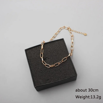 Jaunas slēdzenes kuloni panku kaklarotas sievietēm zelta krāsā dobas ķēdes personība sieviešu kakla rotaslietas gotiskā kakla dekorācija