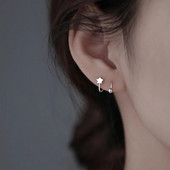 2 τμχ Piercing Heart Star Ear Cartilage Helix Piercing από ανοξείδωτο ατσάλι στριφτό δαχτυλίδι χειλιών καρφωτά σκουλαρίκια Δώρα κοσμήματα