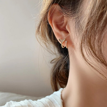 2 τμχ Piercing Heart Star Ear Cartilage Helix Piercing από ανοξείδωτο ατσάλι στριφτό δαχτυλίδι χειλιών καρφωτά σκουλαρίκια Δώρα κοσμήματα
