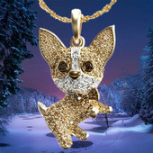 Moodne koerakaelakee tsirkoonist Fadou ripats, kihlamine kaelakeed naistele. Loomade ehted võlusid tarvikud peo aastapäeva kingitus