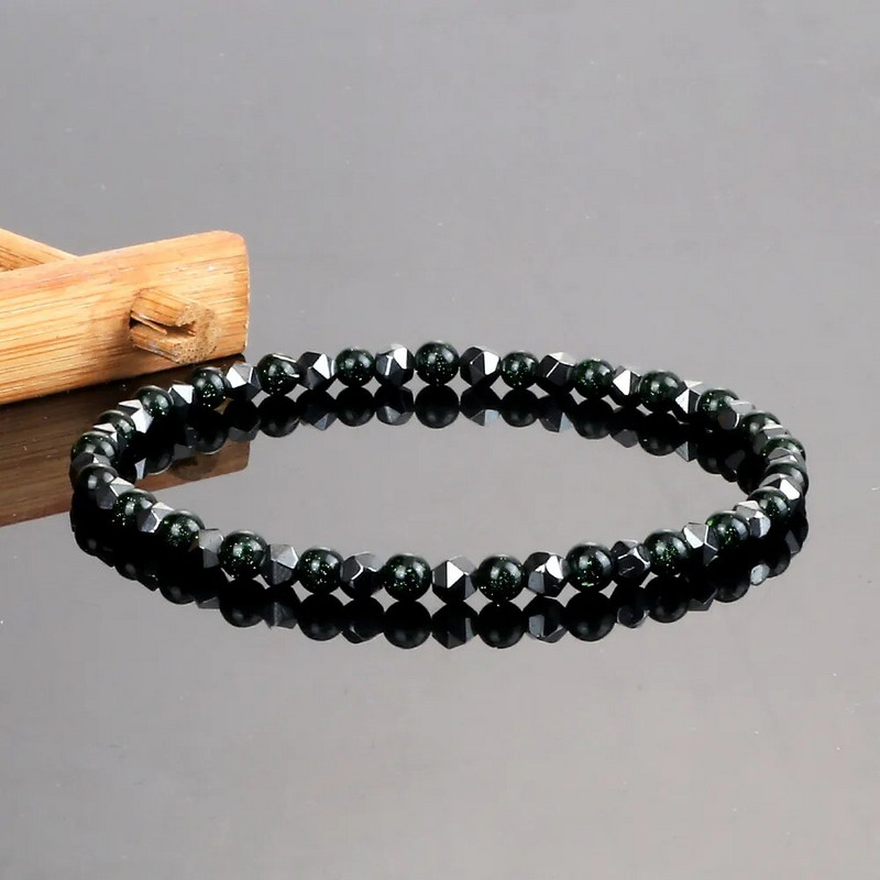 Ανδρικά βραχιόλια με χάντρες ακανόνιστου αιματίτη 4 χιλιοστών Φυσικό Tiger Eye Lava Stone Beads Βραχιόλια & βραχιόλια Γυναικεία Κλασικά κοσμήματα Pulsera