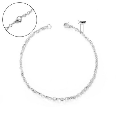 2–6 mm savītas virves ķēde, apaļa čūskas ķēde, nerūsējošā tērauda kaklarota vīriešiem, sievietēm, nekad neizbalināta, pielāgota juvelierizstrādājumu aksesuāru ķēde