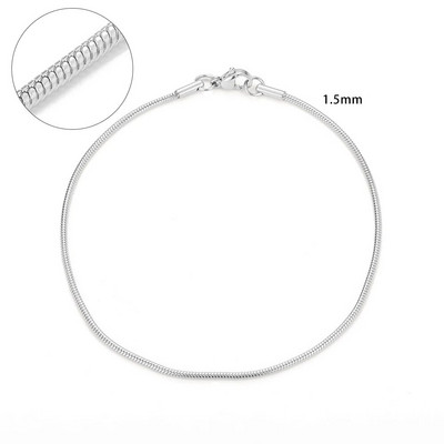 2–6 mm savītas virves ķēde, apaļa čūskas ķēde, nerūsējošā tērauda kaklarota vīriešiem, sievietēm, nekad neizbalināta, pielāgota juvelierizstrādājumu aksesuāru ķēde