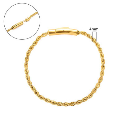 2–6 mm savītas virves ķēde, apaļa čūskas ķēde, nerūsējošā tērauda kaklarota vīriešiem, sievietēm, nekad neizbalināta, pielāgota juvelierizstrādājumu aksesuāru ķēde