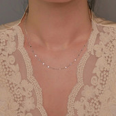 925 sterling ezüst csillogó új nyaklánc lemez kulcscsont lánc egyszerű csupasz lánc többfunkciós női ékszer parti ajándék