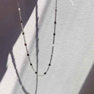 925 sterling ezüst csillogó új nyaklánc lemez kulcscsont lánc egyszerű csupasz lánc többfunkciós női ékszer parti ajándék