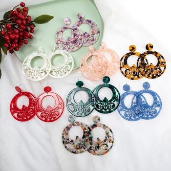 New Fashion Dangle Earring Colorful Acetate κοσμήματα Ethnic tortoiseshell γυναικεία σκουλαρίκια Flamenco Dancers Αξεσουάρ Χονδρική