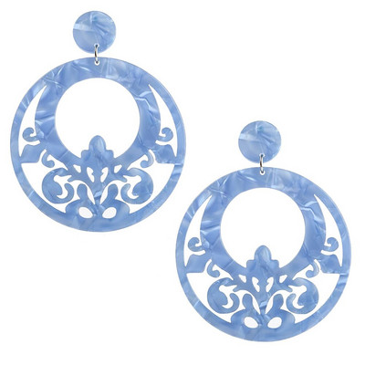 Nova modna viseća naušnica Šareni nakit od acetata Etničke naušnice od kornjačevine Ženske naušnice Flamenco plesačice Dodaci Veleprodaja