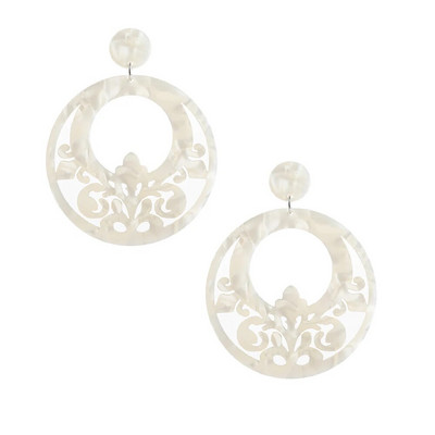 Nova modna viseća naušnica Šareni nakit od acetata Etničke naušnice od kornjačevine Ženske naušnice Flamenco plesačice Dodaci Veleprodaja