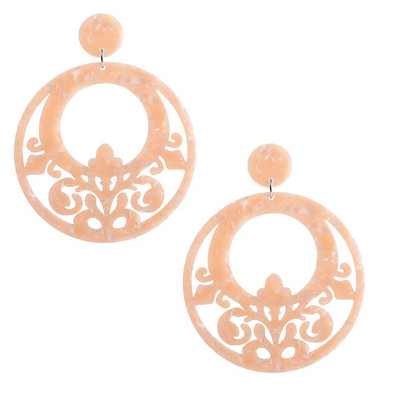 Nova modna viseća naušnica Šareni nakit od acetata Etničke naušnice od kornjačevine Ženske naušnice Flamenco plesačice Dodaci Veleprodaja