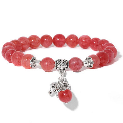 Γυναικεία τυχερή μπλε χάντρες αμαζονίτης μεταλλικό βραχιόλι γούρι ελέφαντα για γυναίκες γυναικείο βραχιόλι κοσμήματα δώρα dropshipping χονδρική