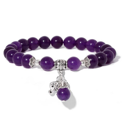 Γυναικεία τυχερή μπλε χάντρες αμαζονίτης μεταλλικό βραχιόλι γούρι ελέφαντα για γυναίκες γυναικείο βραχιόλι κοσμήματα δώρα dropshipping χονδρική