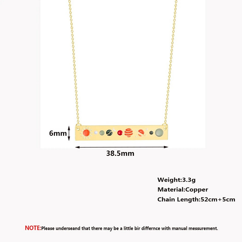 Kinital nerūdijančio plieno astronomija Mėnulio fazės pakabukai karoliai moterims Galaxy Choker grandinės juostos karoliai Bijoux Femme