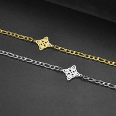 Jiayiqi rozsdamentes acél férfi női kézi karkötők nem varázslatos Figaro lánc karkötők hip-hop új stílusú ékszer ajándék