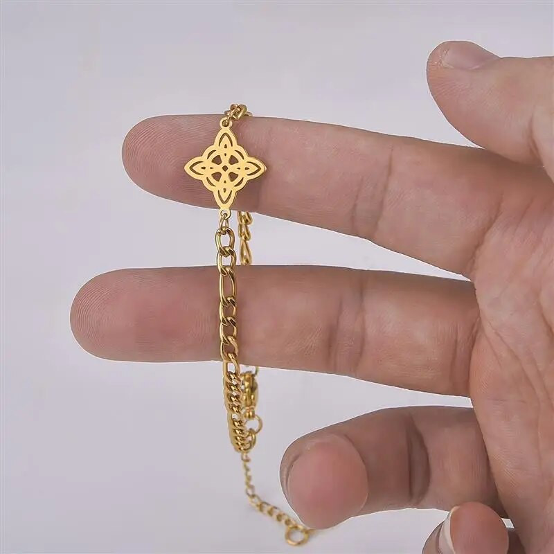 Jiayiqi rozsdamentes acél férfi női kézi karkötők nem varázslatos Figaro lánc karkötők hip-hop új stílusú ékszer ajándék