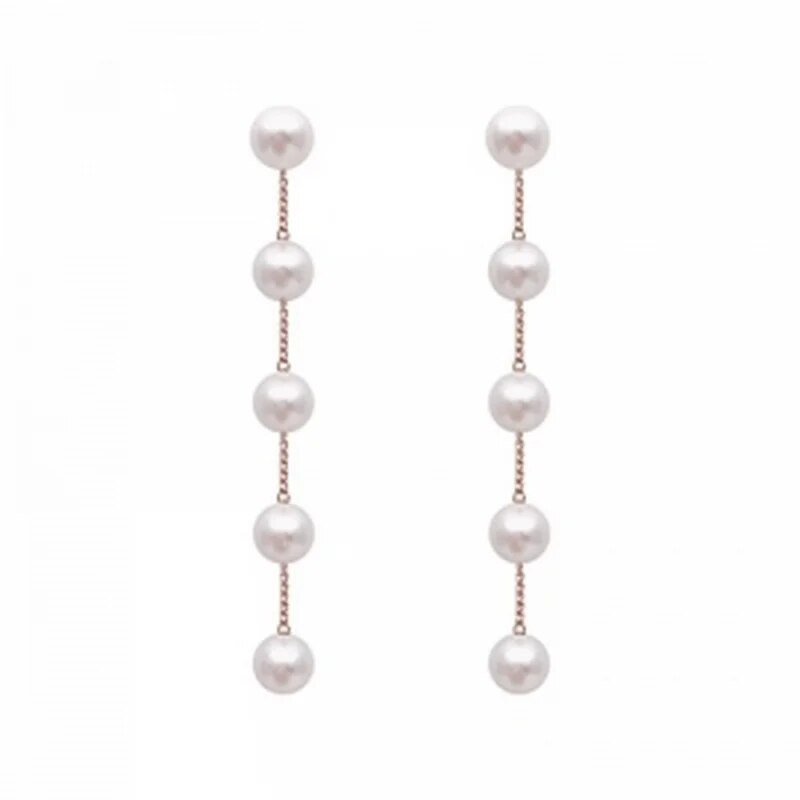 Korėjos tendencijų modeliavimo perlų ilgi auskarai, moteriški kutai, vestuviniai pakabukai