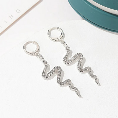 Fahion Cool Snake Shape Ear Stud Ear Cuff Sieviešu auskari Ausu kauli Klips Sievietēm Bijoux Juvelierizstrādājumi Dāvanu piegāde