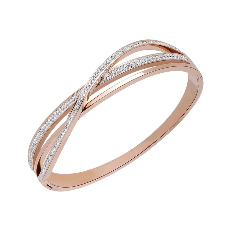 PAXA naujos mados matinio cirkonio nerūdijančio plieno apyrankė moterims Elegantiška apyrankė 2023 m. Moterų vestuvių vakarėlio papuošalų aksesuarai