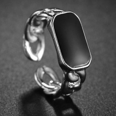 Gotički posrebreni retro punk hip-hop šuplji križni prsten prstenovi za otvaranje Nakit Poklon za muškarce Žene Vintage uniseks nakit