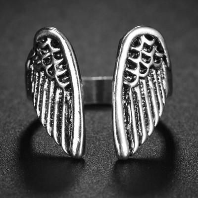 Gotički posrebreni retro punk hip-hop šuplji križni prsten prstenovi za otvaranje Nakit Poklon za muškarce Žene Vintage uniseks nakit