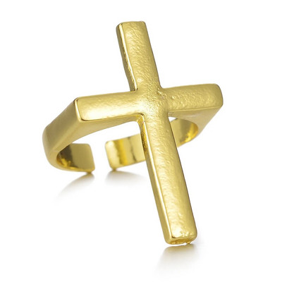 Gotički posrebreni retro punk hip-hop šuplji križni prsten prstenovi za otvaranje Nakit Poklon za muškarce Žene Vintage uniseks nakit