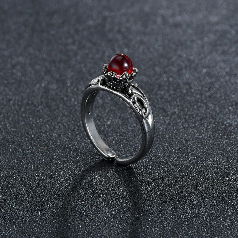 Gotički posrebreni retro punk hip-hop šuplji križni prsten prstenovi za otvaranje Nakit Poklon za muškarce Žene Vintage uniseks nakit