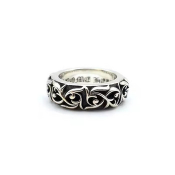Ch crosin personality Cross Sterling Silver Ring мъже и жени любители модерен ретро тайландски сребърен пръстен от вечен ратан пръстен