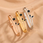 Divatos Butterfly fekete kagyló kivágású sokoldalú karkötő nőknek