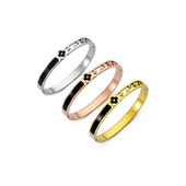 Modes ģeometrijas titāna tērauda atvērta rokassprādze sievietēm