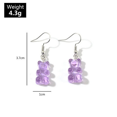 Cercei cu picătură geometrică, floare violet dulce, fluture, pentru femei, margaretă, inimă, în formă de C, rotund, pătrat Brincos, bijuterii de nuntă dulci