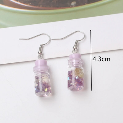 Cercei cu picătură geometrică, floare violet dulce, fluture, pentru femei, margaretă, inimă, în formă de C, rotund, pătrat Brincos, bijuterii de nuntă dulci