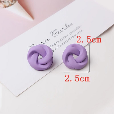 Cercei cu picătură geometrică, floare violet dulce, fluture, pentru femei, margaretă, inimă, în formă de C, rotund, pătrat Brincos, bijuterii de nuntă dulci