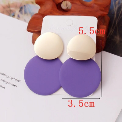 Cercei cu picătură geometrică, floare violet dulce, fluture, pentru femei, margaretă, inimă, în formă de C, rotund, pătrat Brincos, bijuterii de nuntă dulci
