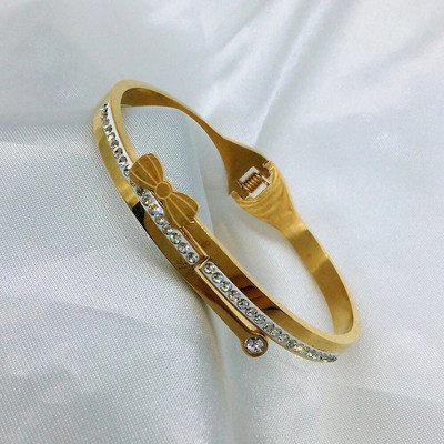 Titano plieno nauja mados lanko mazgo apyrankė, klasikinės paprastos nerūdijančio plieno apyrankės moterims