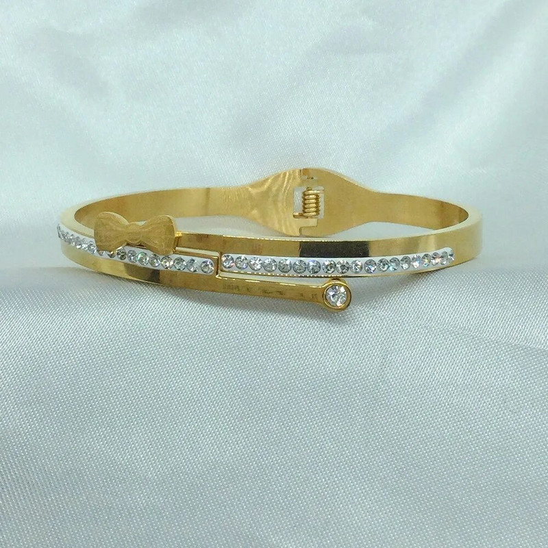 Titano plieno nauja mados lanko mazgo apyrankė, klasikinės paprastos nerūdijančio plieno apyrankės moterims