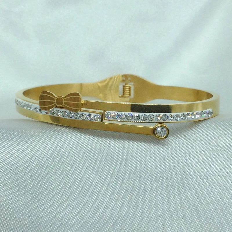 Titano plieno nauja mados lanko mazgo apyrankė, klasikinės paprastos nerūdijančio plieno apyrankės moterims