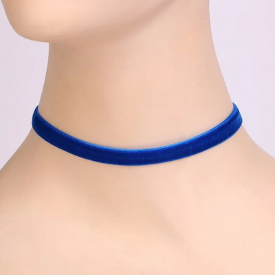 Vintage κοντό κολιέ Μαύρο κολιέ τσόκερ γιακά γυναικεία βελούδινη ζώνη Πολύχρωμη αλυσίδα τσόκερ με κλείδα