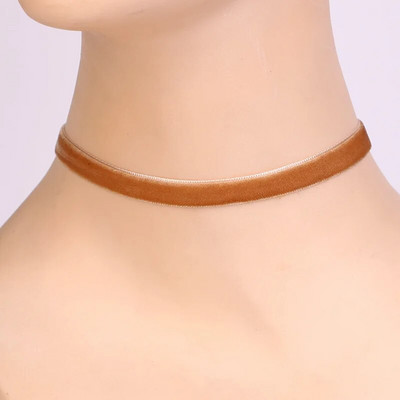 Vintage κοντό κολιέ Μαύρο κολιέ τσόκερ γιακά γυναικεία βελούδινη ζώνη Πολύχρωμη αλυσίδα τσόκερ με κλείδα