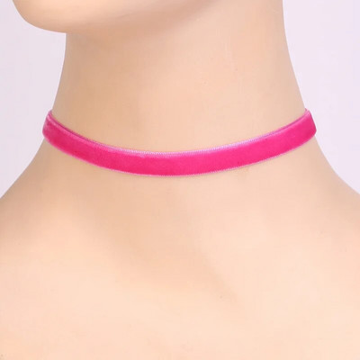 Vintage κοντό κολιέ Μαύρο κολιέ τσόκερ γιακά γυναικεία βελούδινη ζώνη Πολύχρωμη αλυσίδα τσόκερ με κλείδα