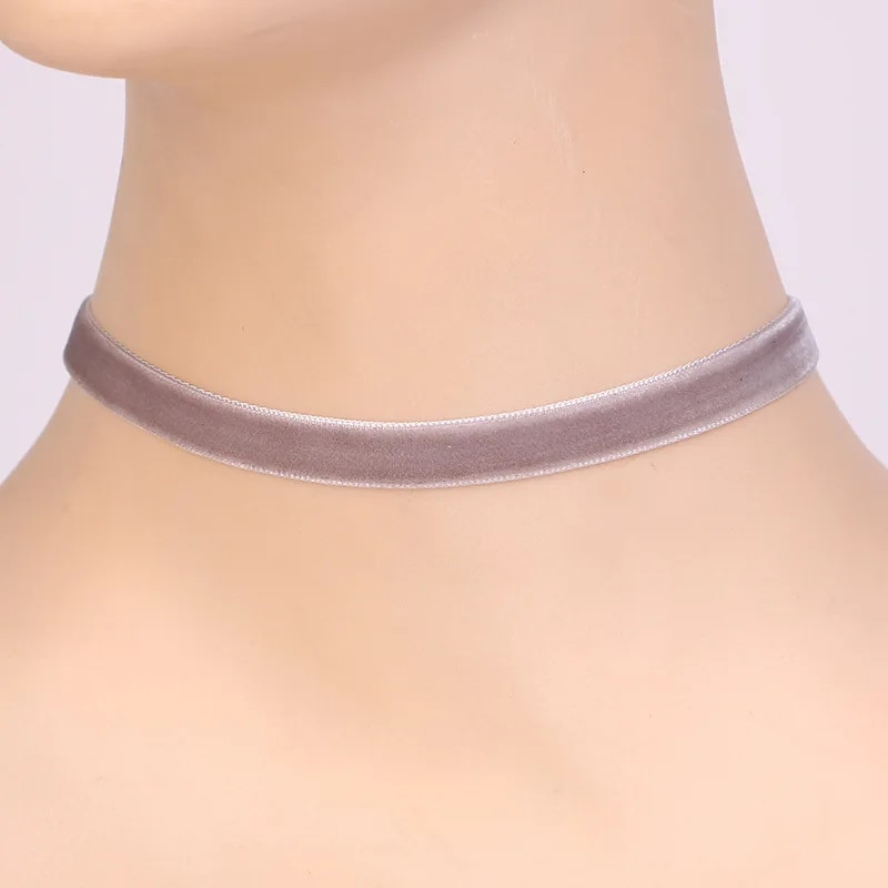 Vintage κοντό κολιέ Μαύρο κολιέ τσόκερ γιακά γυναικεία βελούδινη ζώνη Πολύχρωμη αλυσίδα τσόκερ με κλείδα